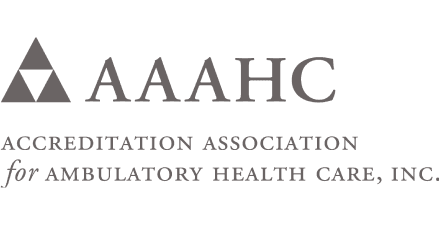 AAAHC logo and accreditation association name.