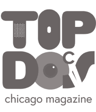 Top Doctors Chicago Magazine logo design.